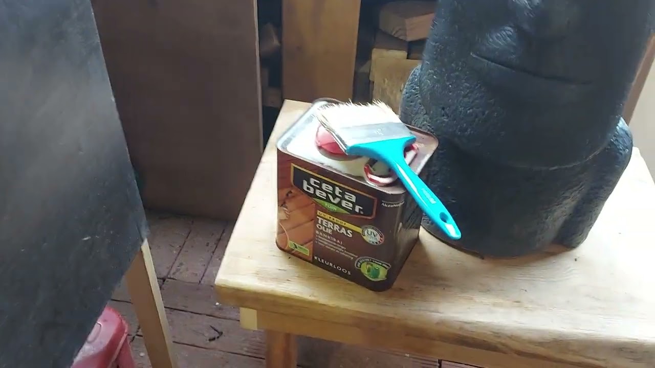 Buiten werkbank oppimpen