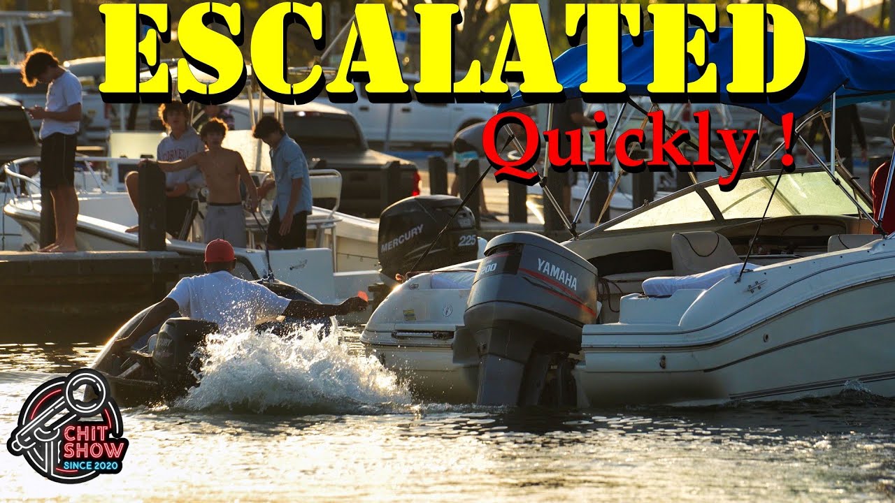 Confronted by Spring Breakers ! Chaos Erupts at Boat Ramp ! (Cops ...