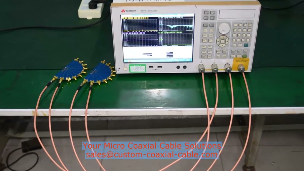 38 awg micro coax cable Taiwan factory ribbon micro coaxial cable awg-42 micro-coax Sweden on‑site f