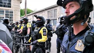 Portland Police Escort Arrestee During Confrontation May Day 2026