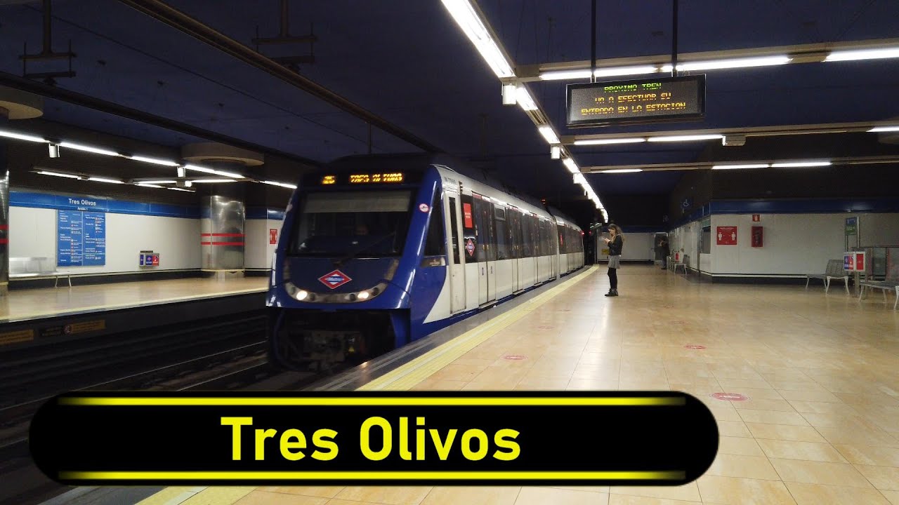 Metro Station Tres Olivos - Madrid 🇪🇸 - Walkthrough 🚶