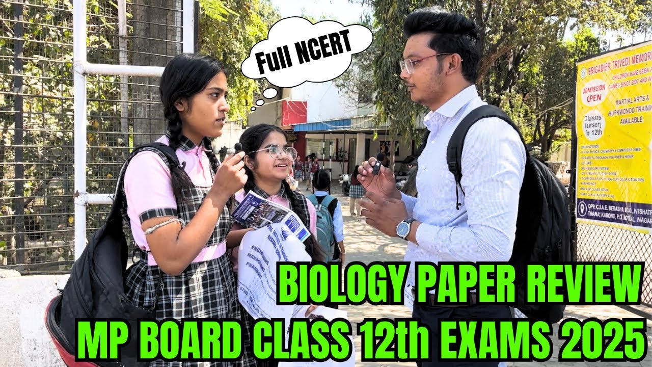 Mp board class 12 biology paper 2025 review 🔥