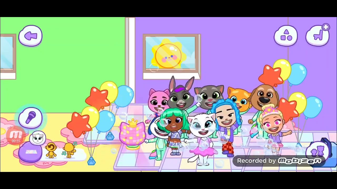 Talking Angela: freeze dance!