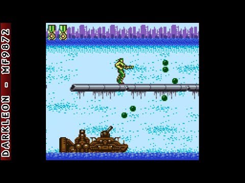 Game Boy Color Konami GB Collection Vol 1 Probotector 1999 Konami Gameplay 