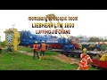 LIEBHERR LTM 1800- memasang telescopic boom & luffing jib