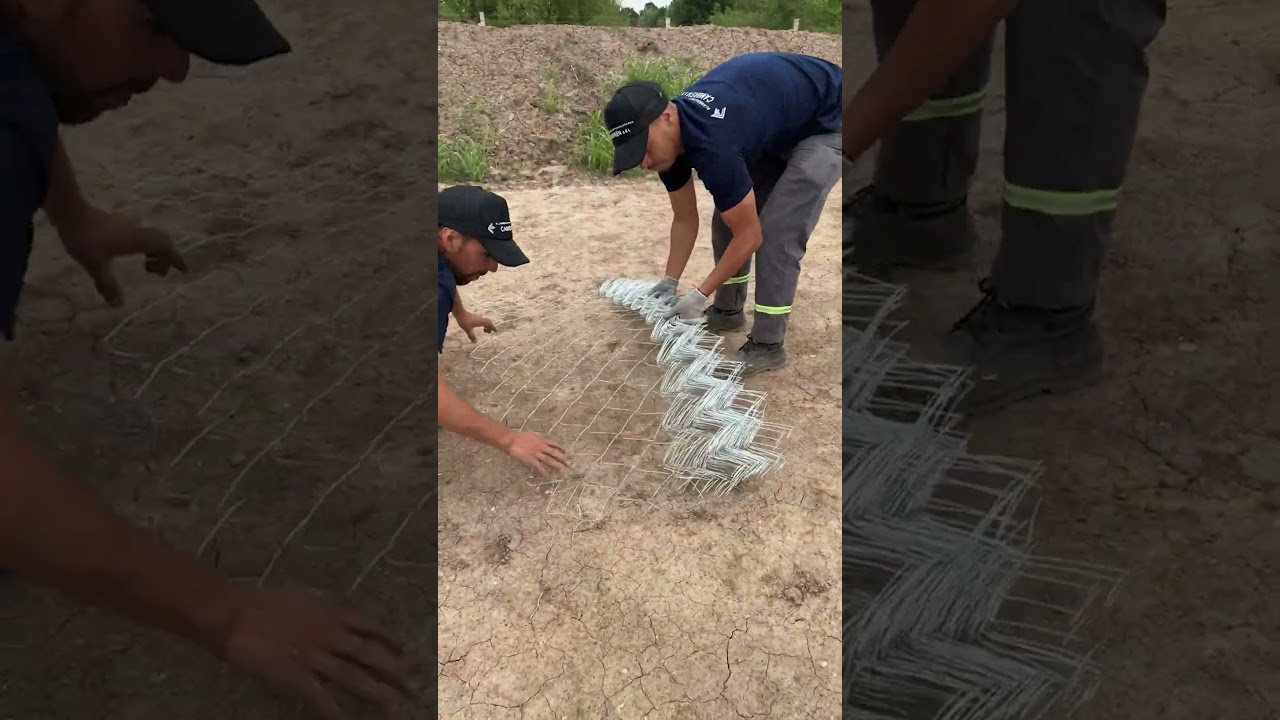 Instalación rápida y sencilla de cerco de alambre tejido romboidal | Protege tu espacio con calidad