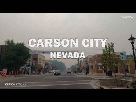 Carson City, NV - Driving downtown 4K