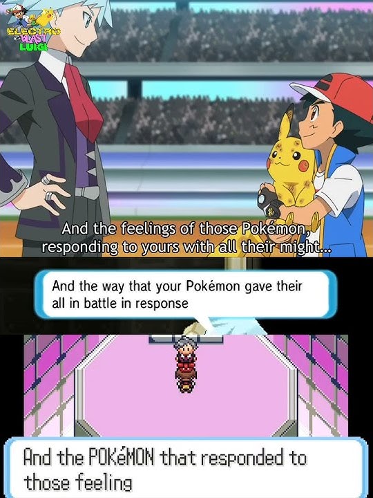 Steven Stone's dialogue reference in Pokemon Journeys