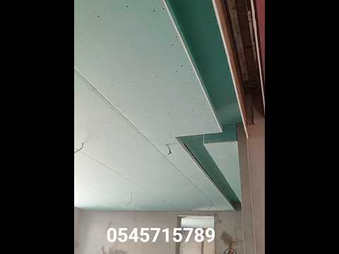 طريقة و تركيب جبس بورد اسقف بيت نور زاوية ظل جبس  دهانات جبسنبورد