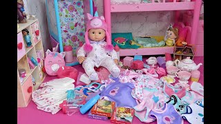 NURSERY REVEAL ~ NEW BABY DOLLHOUSE ROOM CLOSET CLEANING TOUR!