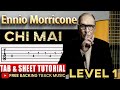 Chi mai - Ennio Morricone Guitar Tab Tutorial