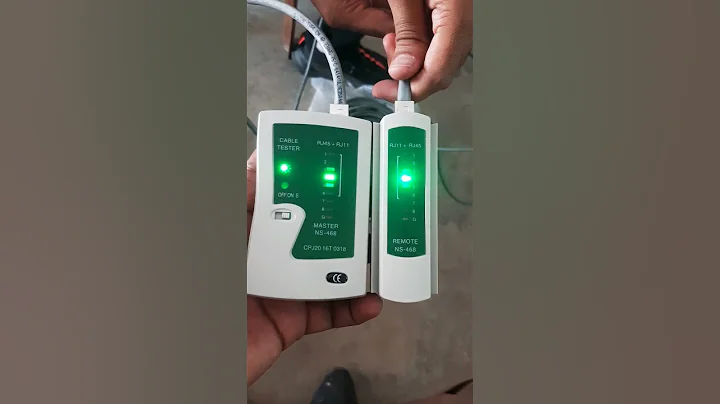 LAN cable ko kaise check kre || How to check LAN cable using LAN Tester || RJ45 Connector #shorts