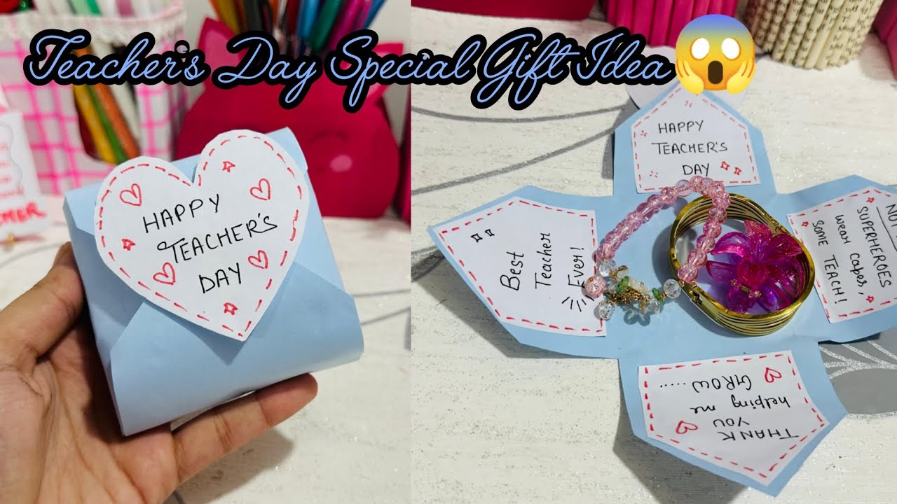 Teacher's Day Special Card with Gift😱🎁|Handmade Card for your Best Teacher🤗|Happy Teacher's Day 💝