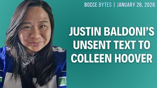 Justin Baldoni's Unsent Text to Colleen Hoover