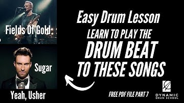 Free Beginner Drum Lessons - Eighth Note Drum Lesson Series - Part Seven - Drum Beat Variations