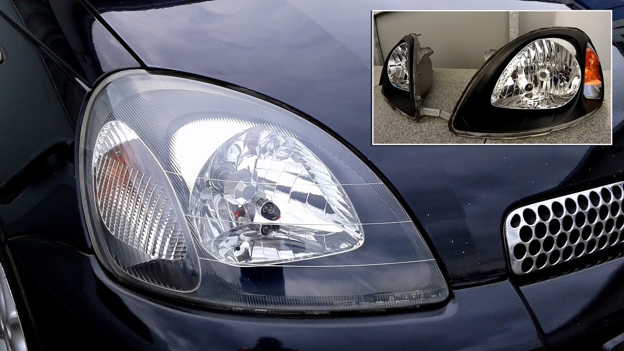 Customized Headlights for 2002 Toyota Yaris D4D YouTube