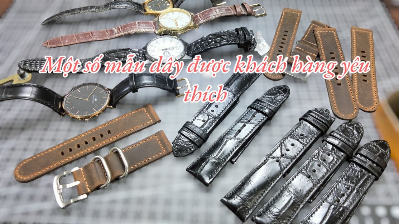 Dây da thủ công. Một số mẫu dây được khách hàng yêu thích tại xưởng