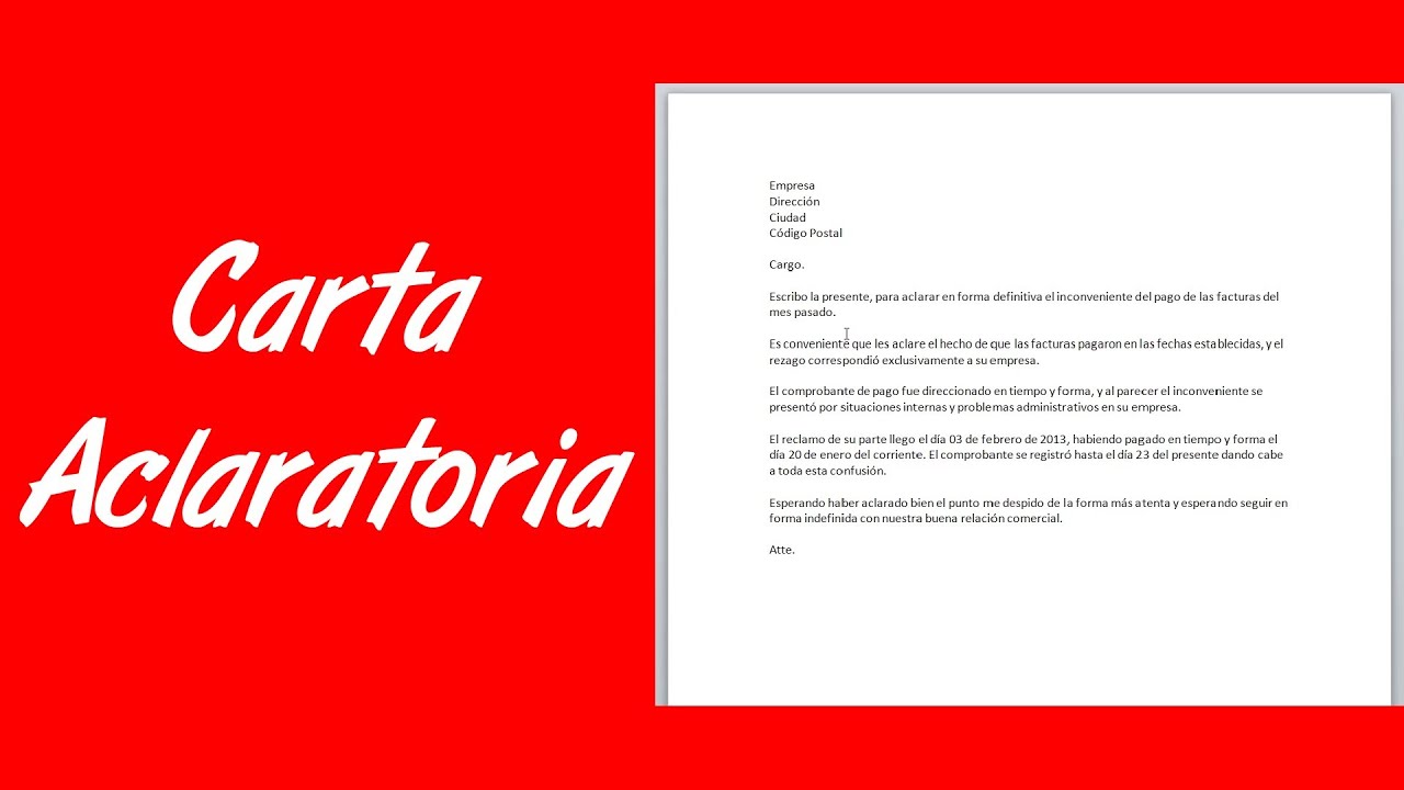 Carta Aclaratoria Formatos Y Ejemplos Word Para Imprimir Pdmrea Vrogue