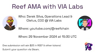 Reef x VIA Labs AMA - November 2024