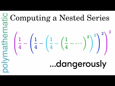 DON'T Try This in Your Analysis Class: Wild Nested Series from @MichaelPennMath