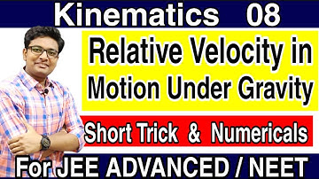 Relative Velocity in Motion Under Gravity | Relative Motion Class 11 | JEE NEET | Short Tricks |