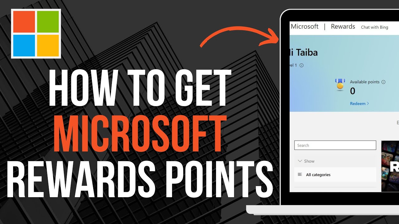 How to Get Microsoft Rewards Points Step By Step (2024) - YouTube