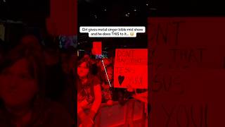 Girl gives metal singer bible mid show and he does THIS to it… 😳 #livemusic #bible #metal #numetal