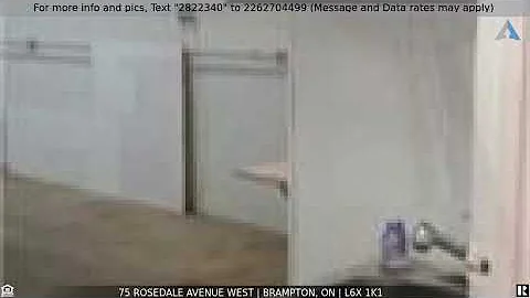 Priced at $20 / Month - 75 Rosedale Avenue West, Brampton, ON L6X 1K1