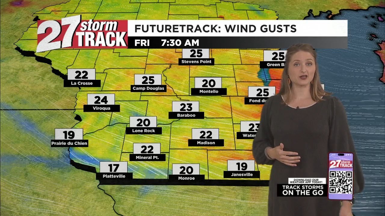 Breezy and cool heading into the weekend - YouTube