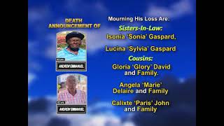 Andrew Emmanuel ~ Long Obituary