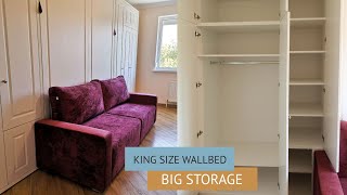 FLAT - King Size Wallbed + Big Storage