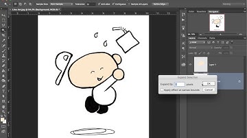 How to colour in line art in Adobe Photoshop CC - 1 Minute Tutorial