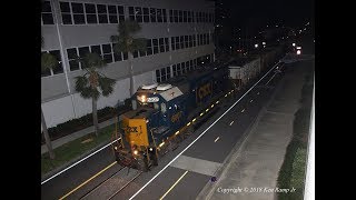 CSX Clearwater Local Street Running and Chase - March 6, 2018