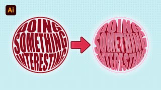 3d text effect illustrator tutorial | wrap text to shapes + learn plastic wrap | MJ Graphics