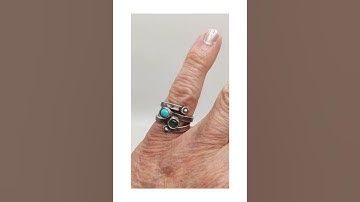 Bypass Ring with Chrysoprase in Silver by Folks On The Edge