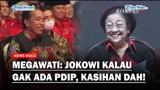 Momen Megawati Becandain Presiden: Pak Jokowi Kalau Enggak Ada PDIP, Duh Kasihan Dah!