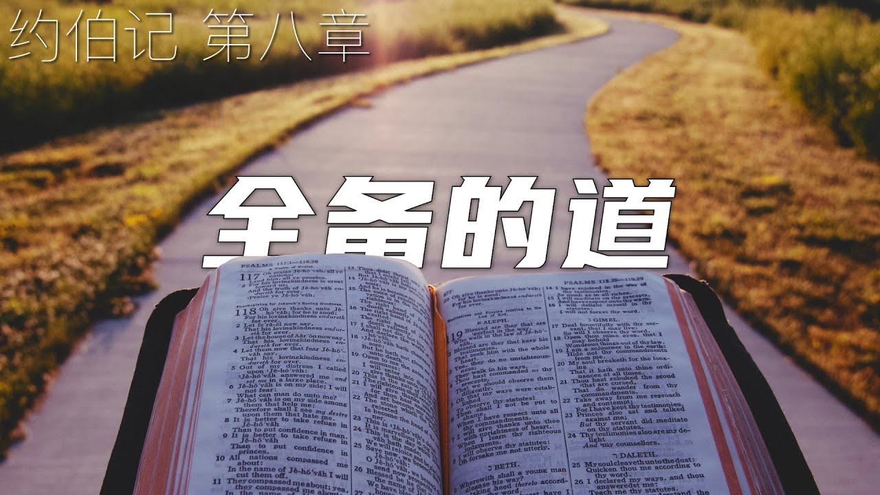 一起读圣经617 - 认识爱与公义的神,领受全备的道 - 约伯记 第八章 - YouTube