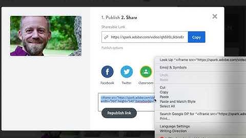 Embedding Adobe Spark Video in a Canvas Discussion Post