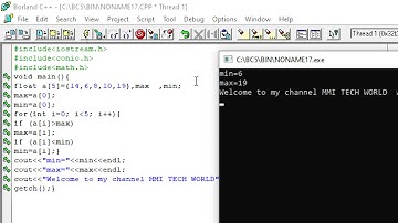 Find maximum and minimum for given numbers ||Arrays||C++|| Lecture 31|Urdu/Hindi||MMI TECH WORLD