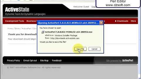 1 Active Perl, Perl Editor, Hello World