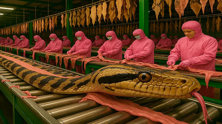 Inside the Snake-Leather Factory: From Snake Skin to Luxury Jacket handbags (Full Process)