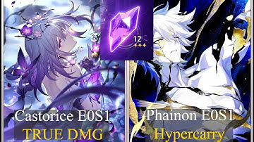 NEW Memory of Chaos Floor 12 (3 Stars) E0S1 CASTORICE & E0S1 Phainon | Honkai: Star Rail 3.4