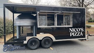 18Ft Pizza Trailer Brick Wood Fired Oven