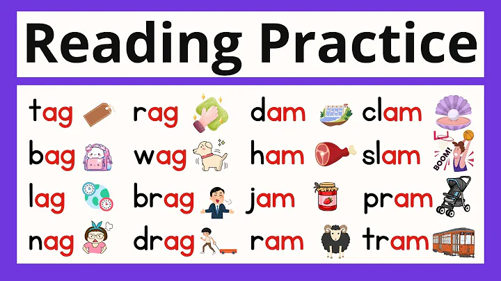 Reading Practice | Word Families -ag -am | Learn to Read CVC Words with PHONICS | Phonics Reading