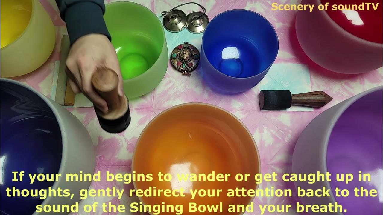 Allow your attention to settle on the sound of the Singing Bowl/Including how to meditate