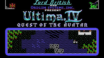 Ultima IV : Quest of the Avatar (PC) – Introduction et écran-titre (EGA) – 1080p
