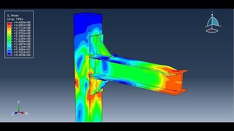 Simulation cyclic loading of a beam-column joint with welded steel angle and stiffeners in Abaqus