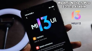 MIUI 13 Stable update Redmi Note 5 Pro / Android 11  MIUI 13.0.1 Stable update 😍India  ?.........