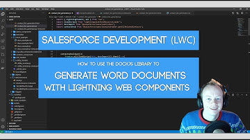 Salesforce Developer Tutorial(LWC): How to Generate a Word Document from a Lightning Web Component