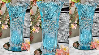 DIY FOOD COLORING ROOM DECOR GLASS SET DIY CRYSTAL GLASS VASE & CANDLE HOLDER SET